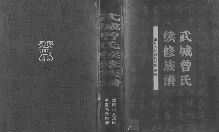 2012年武城曾氏续修族谱.重庆大足弥陀 曾姓电子版家谱下载