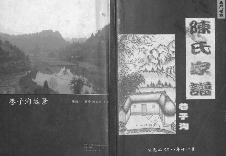 2008年修义门世家陈氏家谱巷子沟 四川蓬安陈姓电子版族谱下载