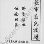 1998年袁氏族谱 四川长宁袁姓电子版家谱下载