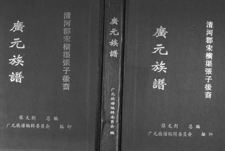 2005年修[张氏]广元族谱清河郡宋横渠张子后裔 四川张姓电子版家谱下载