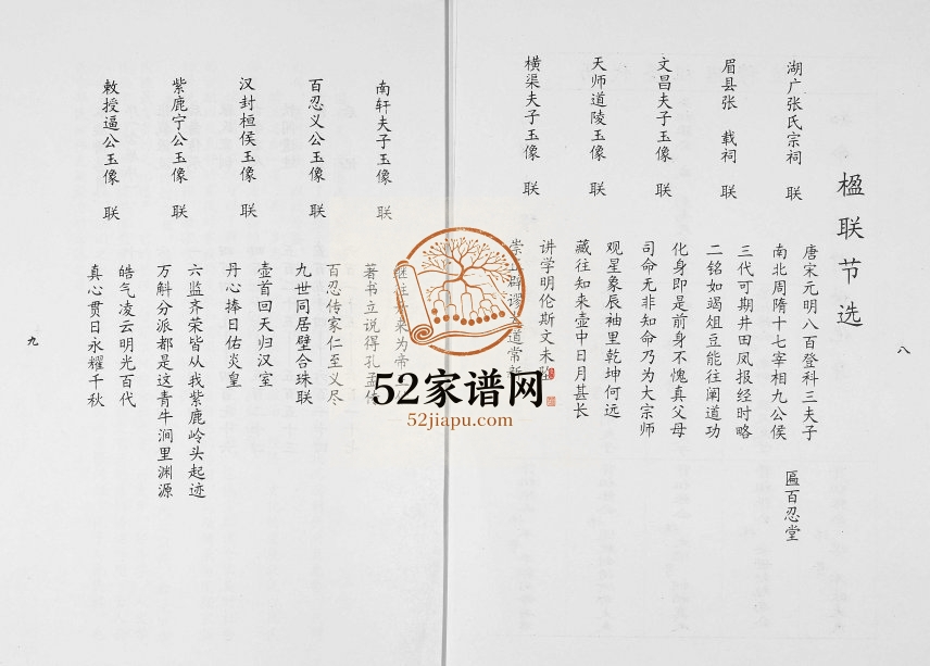 2005年修[张氏]广元族谱清河郡宋横渠张子后裔 四川张姓电子版家谱下载