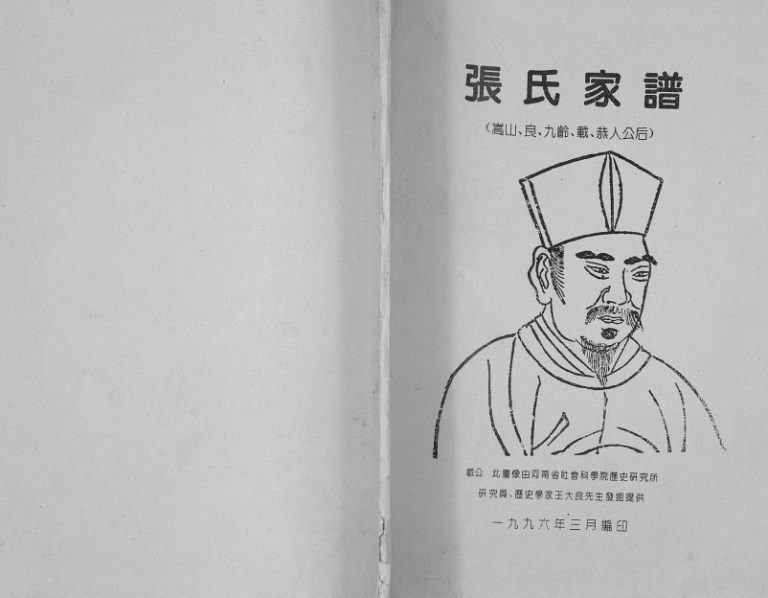 1996年修张氏家谱 四川成都清河堂张姓电子版族谱下载