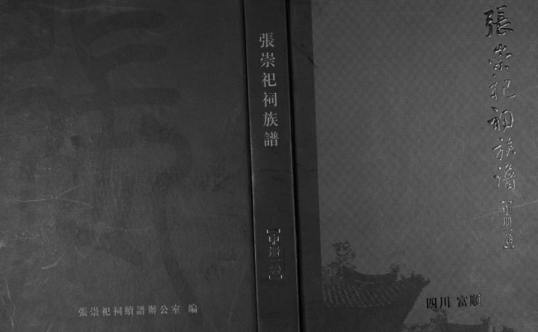2008年修张氏家谱 四川富顺清河堂张姓电子版族谱下载
