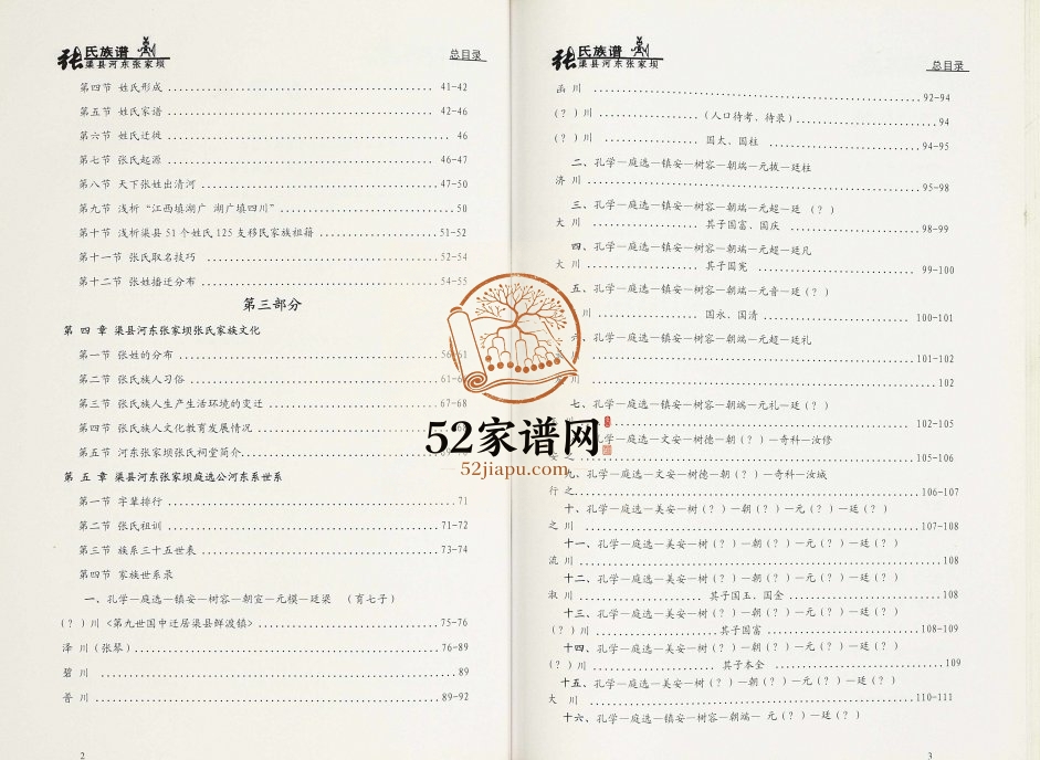 2016年修四川省渠县河东张家坝庭选公河东系张氏族谱张姓电子版家谱下载
