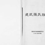 2008年三修建武张氏族谱 四川兴文张姓电子版家谱下载