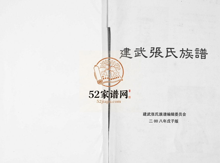 2008年三修建武张氏族谱 四川兴文张姓电子版家谱下载