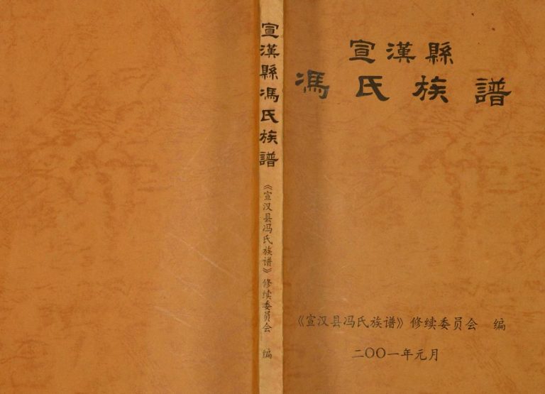 2001年修宣汉县冯氏族谱[不分卷]四川冯姓电子版家谱下载