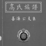 2013年八修渤海堂高氏族谱善濂公支系 合川 岳阳渤海堂高姓电子版家谱下载