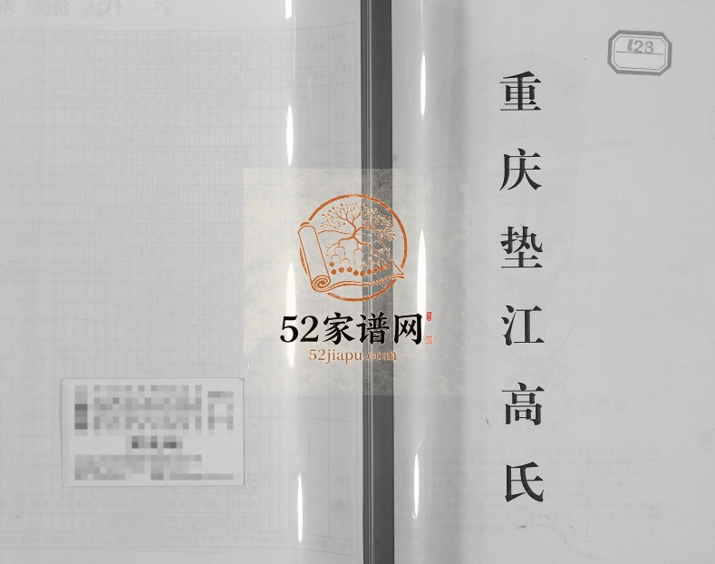 2012年修重庆垫江高氏族谱 四川高姓电子版家谱下载