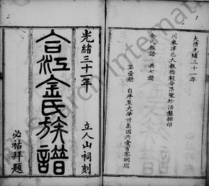 1905年修合江金氏族谱 四川宣汉金姓电子版家谱下载