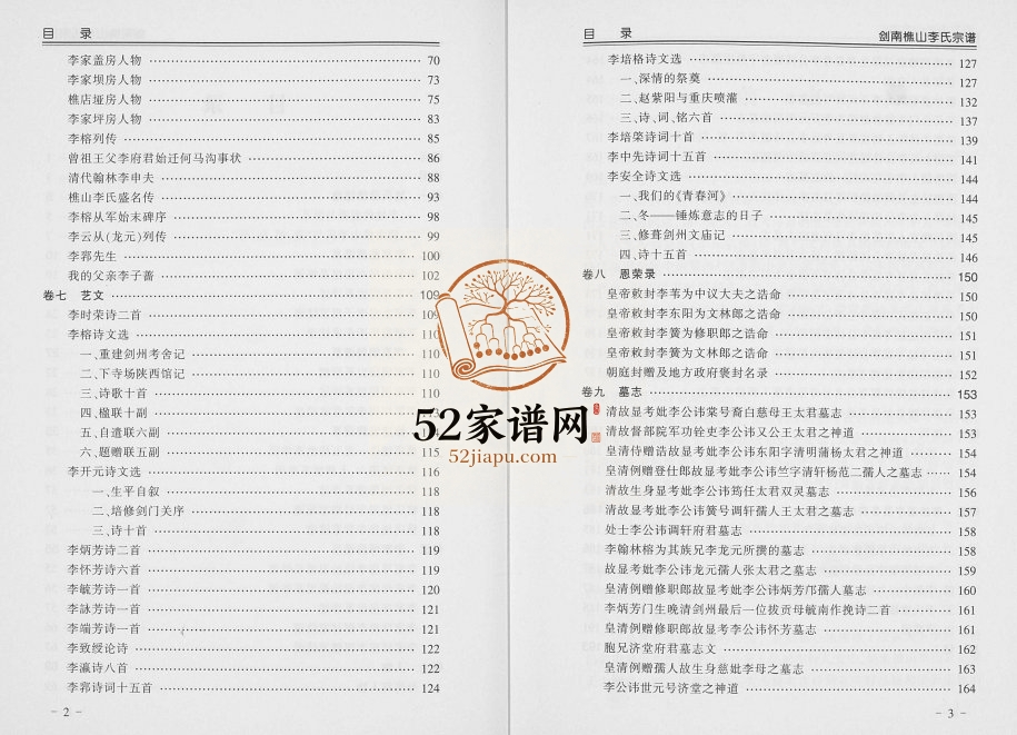 2009年三修剑南樵山李氏宗谱[十卷]四川剑阁李姓电子版族谱下载