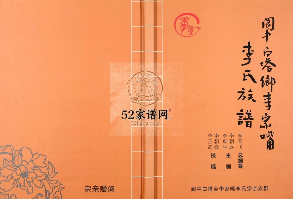 2017年修阆中白塔乡李家嘴李氏族谱 四川李姓电子版家谱下载