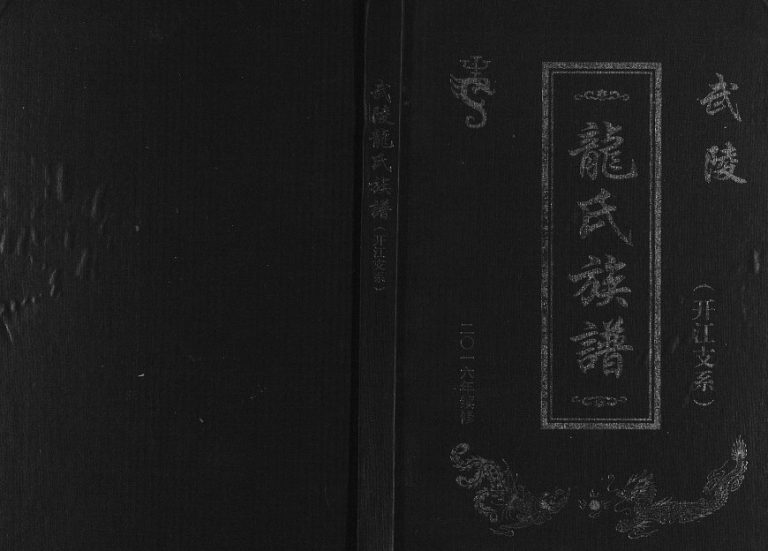 2016年五修武陵龙氏族谱（开江支系）四川龙姓电子版家谱下载