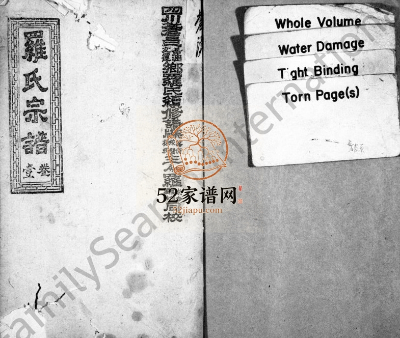 1944年修罗氏家乘[4卷]四川苍溪 南充罗姓电子版族谱下载