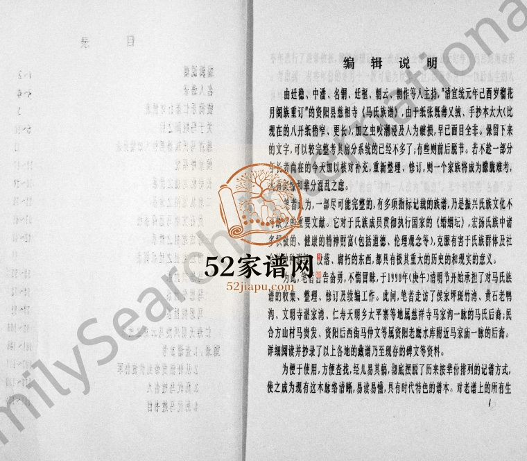 1994年修马氏族谱 四川资阳马姓电子版家谱下载