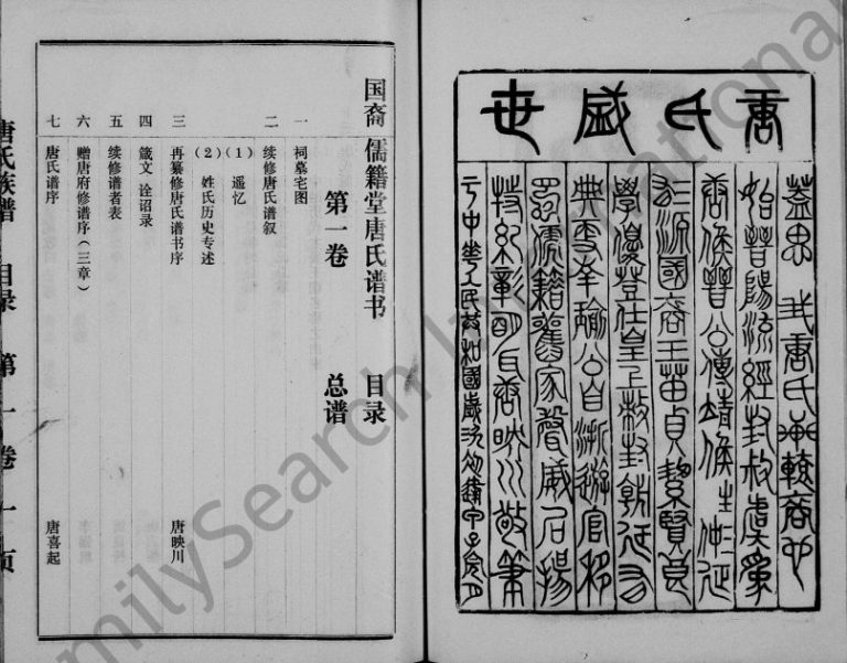 1984年修唐氏族谱[4卷]四川宣汉国裔儒籍堂唐姓电子版家谱下载