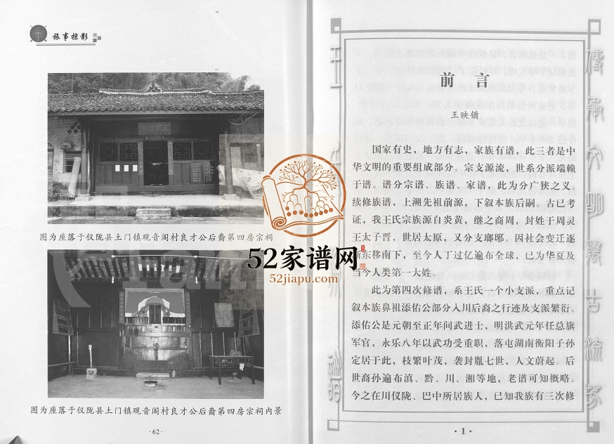 2014年四修王氏家谱湖南衡阳徙川王氏 四川仪陇 巴中王姓电子版族谱下载