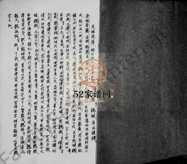 清末魏氏族谱 四川资阳魏姓电子版家谱下载