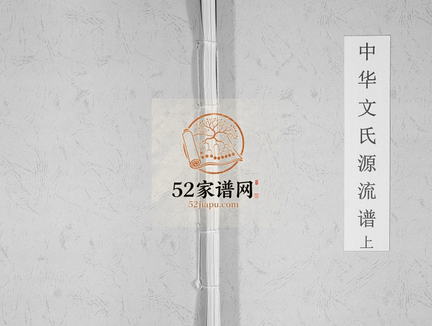 2010年七修中华文氏源流谱 四川成都文姓电子版族谱下载