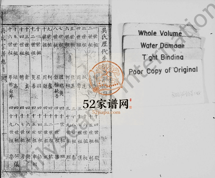 1839年修吴氏家谱 四川简阳吴姓电子版族谱下载