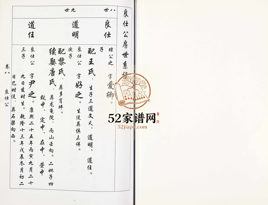 2010年修吴氏族谱卷八 良仕公房世系录 四川达州吴姓电子版家谱下载