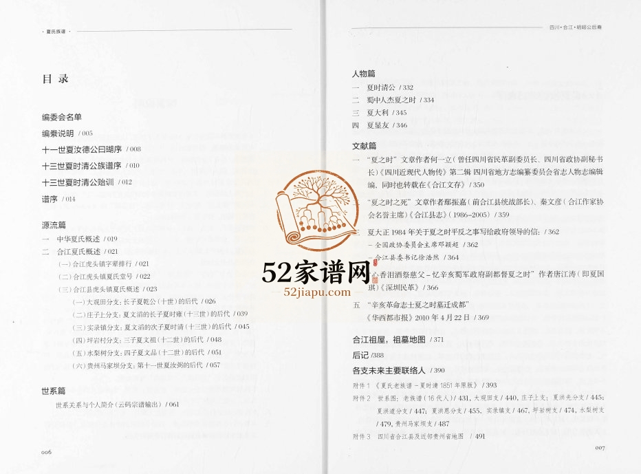 2018年修洪祥堂夏氏族谱四川合江昭明公后裔 夏姓电子版家谱下载
