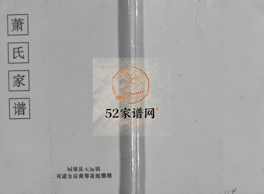 2002年重修萧氏家谱[不分卷]四川重庆 铜梁萧姓电子版族谱下载