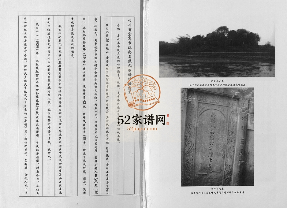 2015年修[熊氏]江陵氏谱[不分卷]四川江安熊姓应境公名下三支派电子版族谱下载