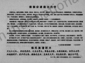 1996年续修杨氏族谱 四川资阳杨姓电子版家谱下载