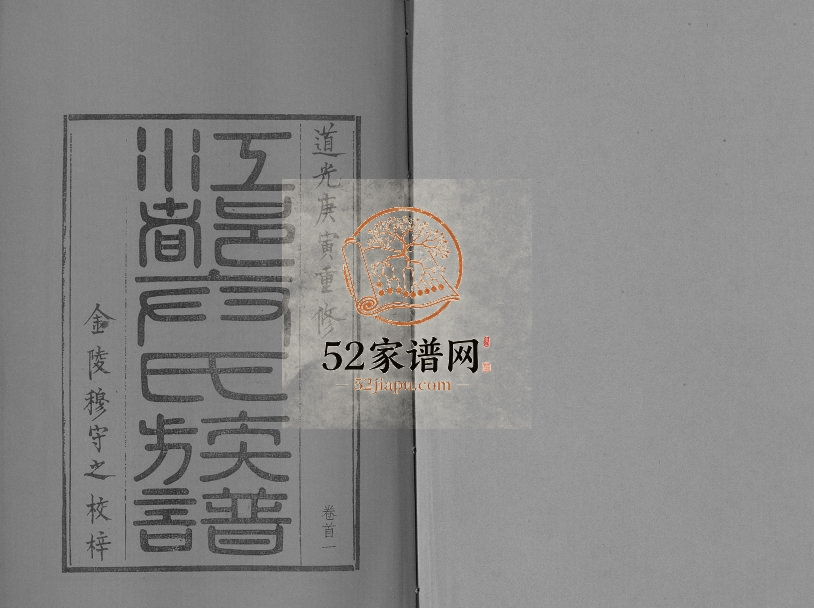 1830年修江都卞氏族谱[24卷首4卷]江苏卞姓电子版家谱下载