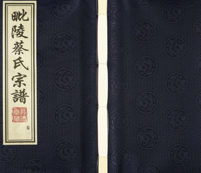 2016年修毗陵蔡氏宗谱[16卷]江苏武进祗德堂蔡姓电子版族谱下载