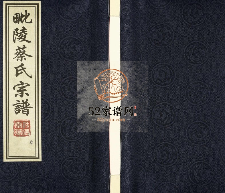 2016年修毗陵蔡氏宗谱[16卷]江苏武进祗德堂蔡姓电子版族谱下载