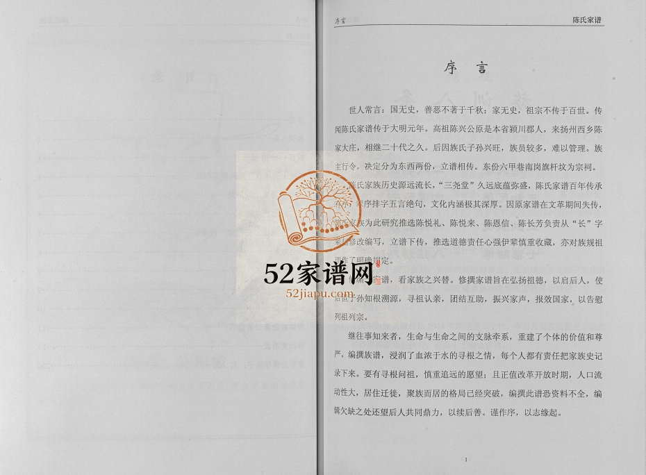 2015年修陈氏家谱[不分卷]江苏扬州三尧堂陈姓电子版族谱下载