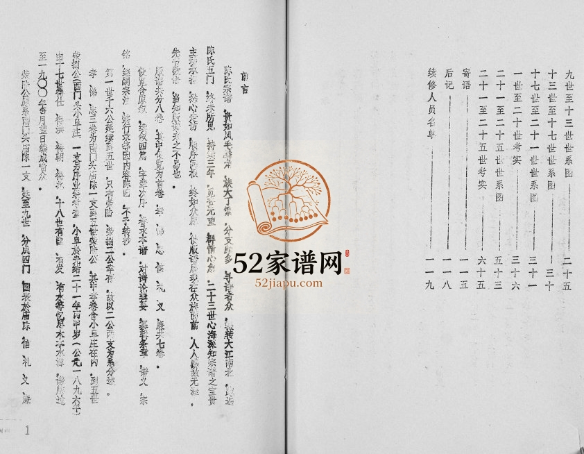 1990年五修盐城陈氏宗谱 江苏颖川堂陈姓电子版族谱下载