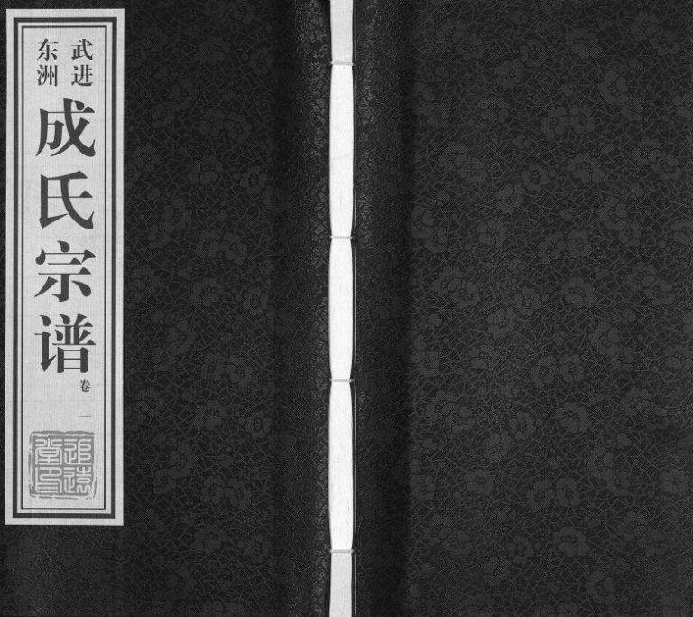 2012年八修武进东洲成氏宗谱[12卷]江苏追远堂成姓电子版族谱下载