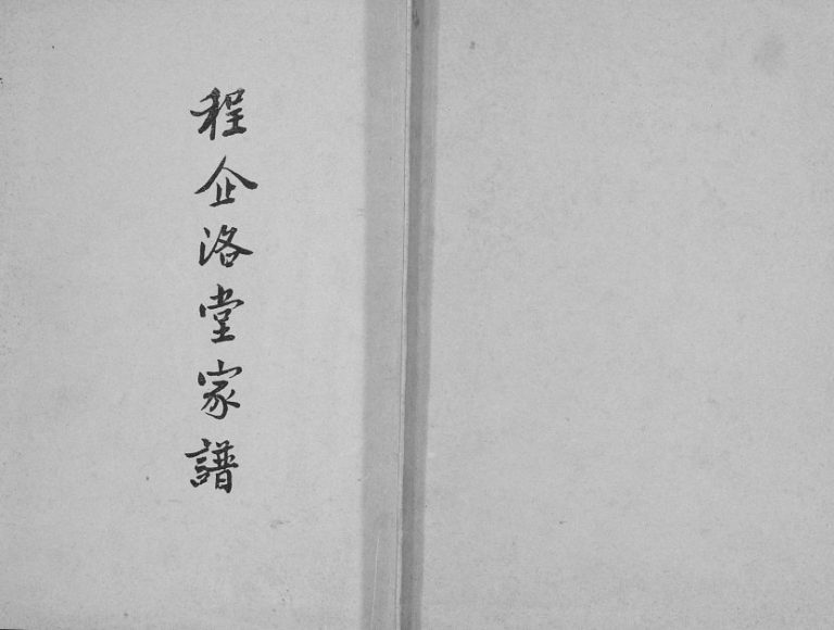 1988年修程企洛堂家谱[不分卷]江苏宿迁 新沂程氏电子版族谱下载