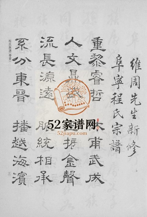 1985年修阜宁程氏宗谱 江苏程姓电子版族谱下载