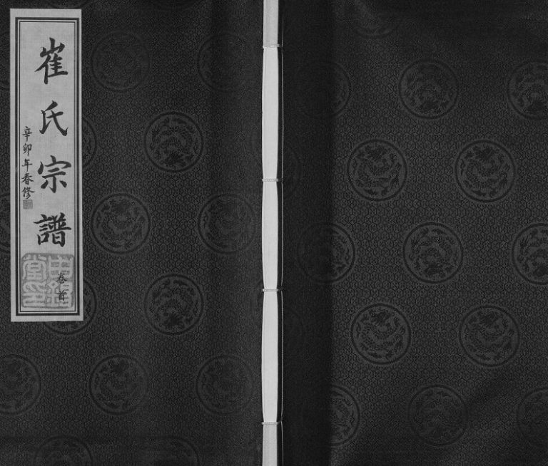 2011年修崔氏宗谱[2卷首1卷]江苏常州申锡堂崔姓电子版族谱下载