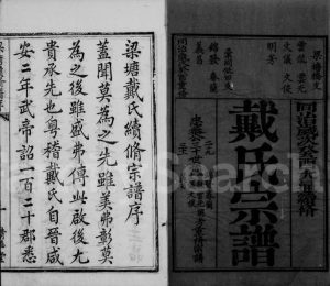 1873年修锡山戴氏宗谱[8卷]江苏无锡清华堂梁塘戴姓电子版族谱下载