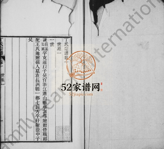 1887年修丁氏宗谱[24卷]江苏吴中丁姓电子版族谱下载