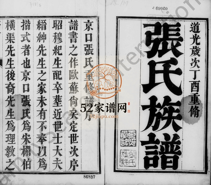 1837年京口张氏重修族谱[4卷]江苏镇江张姓电子版家谱下载