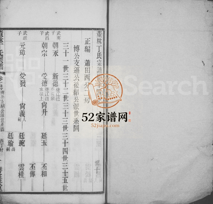 董林丁氏宗谱 江苏武进双桂堂丁姓电子版族谱下载