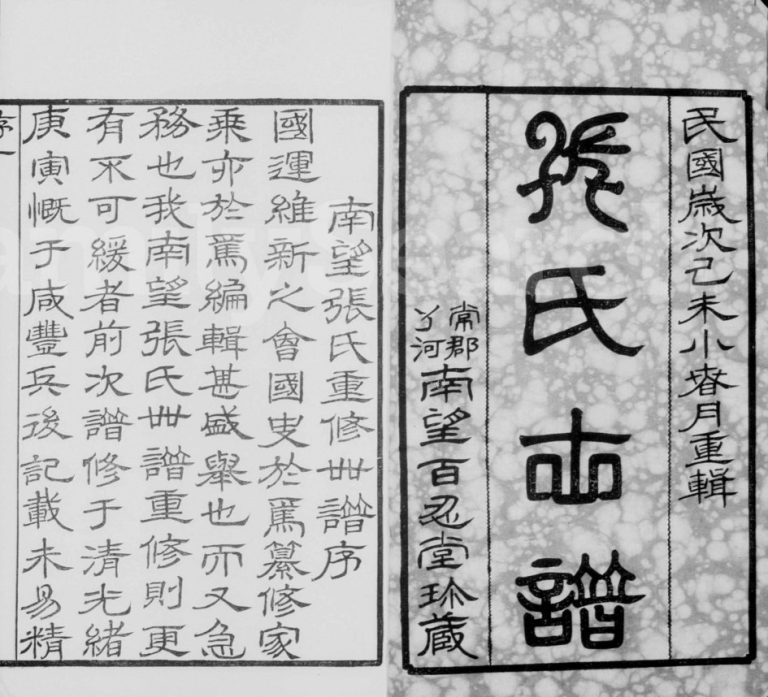 1919年修南望张氏宗谱[18卷附1卷]江苏武进百忍堂张姓电子版族谱下载