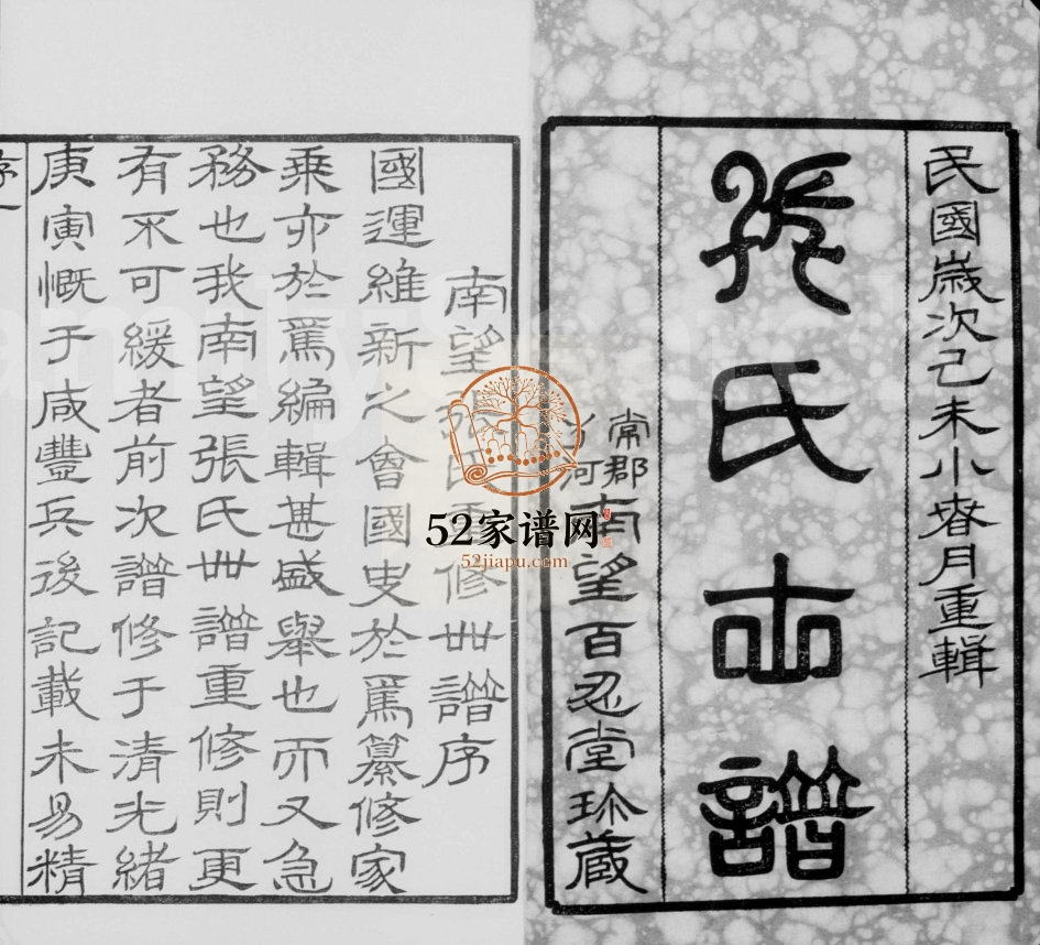 1919年修南望张氏宗谱[18卷附1卷]江苏武进百忍堂张姓电子版族谱下载