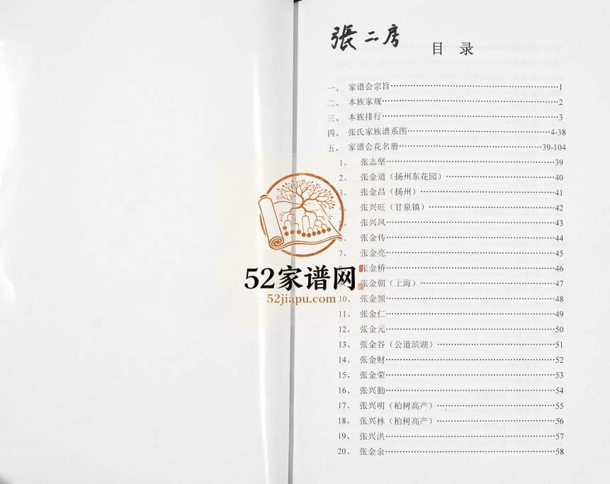 1989年修张府宗谱 江苏扬州市百忍堂张姓电子版族谱下载