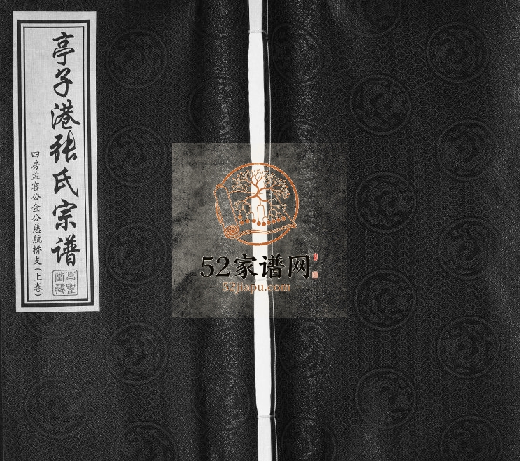2012年修亭子港张氏宗谱四房孟容公金公慈航桥支 江苏江阴草圣堂张姓电子版族谱下载