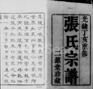 1887年修毘陵丁堰张氏宗谱[12卷首1卷]江苏武进二铭堂张姓电子版族谱下载