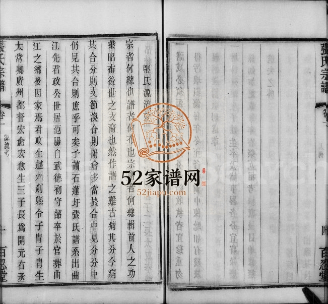 1926年修张氏宗谱[8卷]江苏武进百忍堂张姓电子版族谱下载