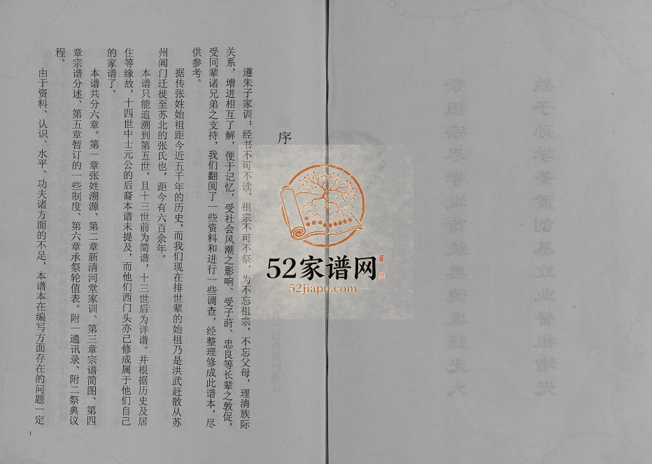 2005年修张氏宗谱[不分卷]江苏盐城新清河堂张姓电子版族谱下载