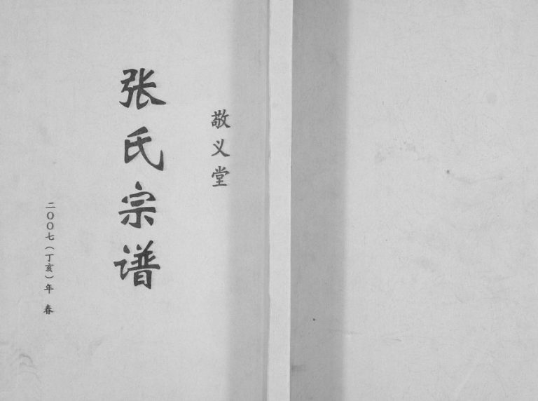 2007年修张氏宗谱[不分卷]江苏盐城敬义堂张姓电子版族谱下载
